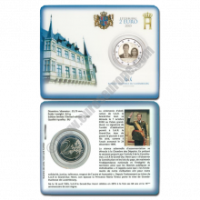 Luxembourg 2015 Coin card 15th Anniversary of Grand Duke Henri Accession to the Throne