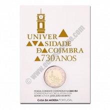 Portugal 2020 2 euros 730th anniversary of the Coimbra University