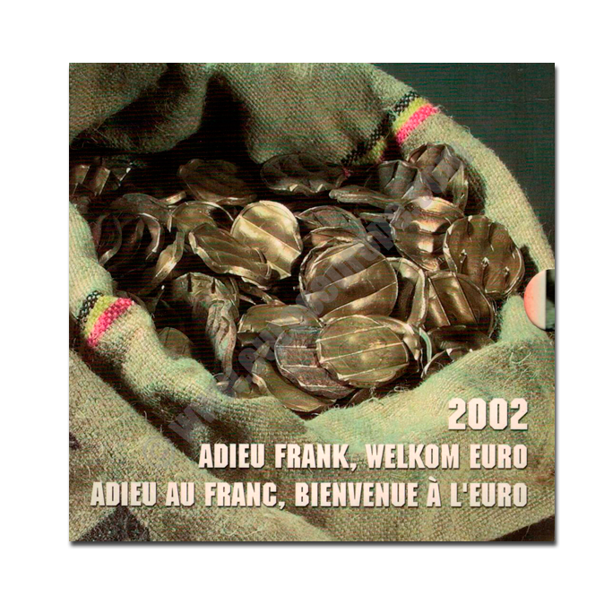 Belgium 2002 Commemorative Goodbye Franc, walcome to the Euro