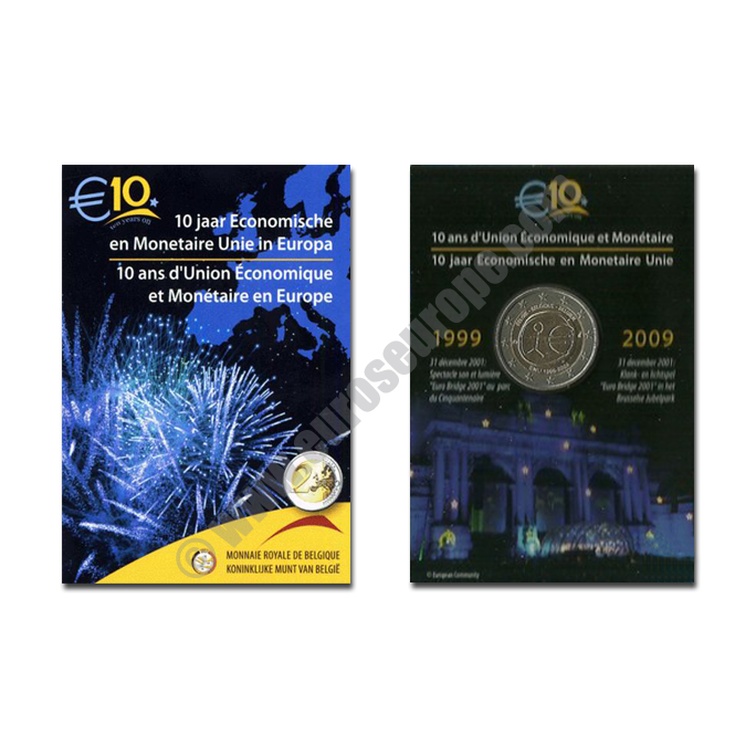 Belgium 2009 2 euros Ten years of economic and monetary union (EMU) and the birth of the euro