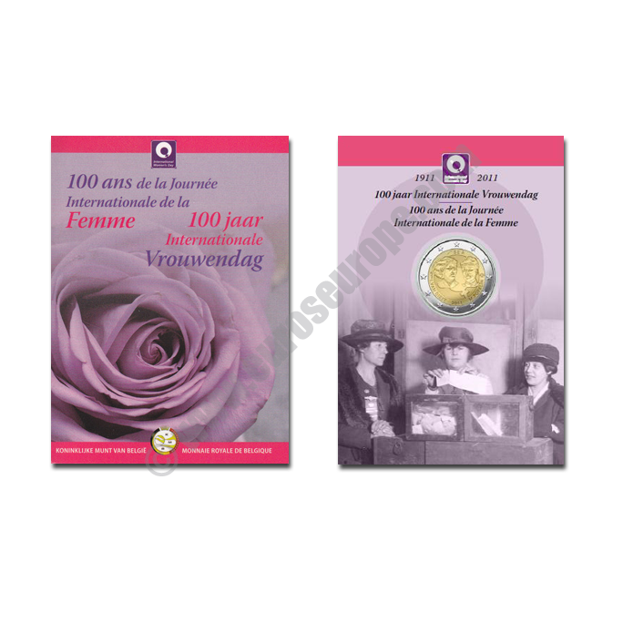 Belgium 2011 2 euros 100th anniversary of the International Women's Day