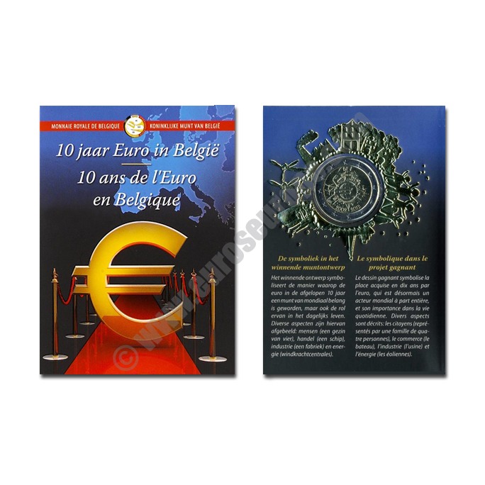 Belgium 2012 2 euros 10 years of the Euro