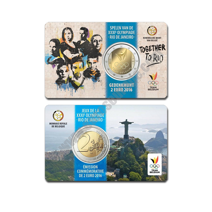 Belgium 2016 Coin card Olympic Games