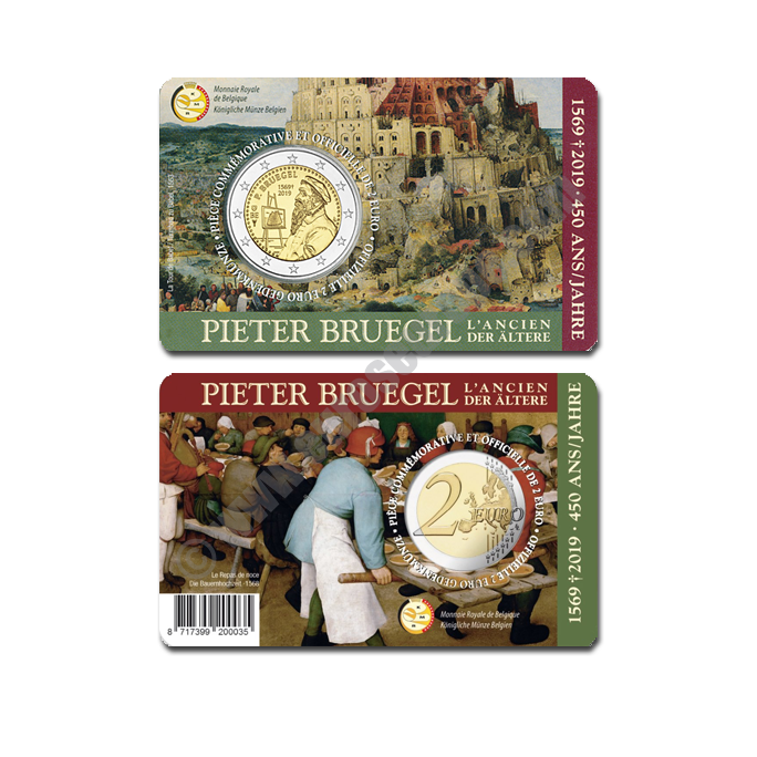 Belgium 2019 Coin card The 450th anniversary of the death of Pieter Bruegel the Elder