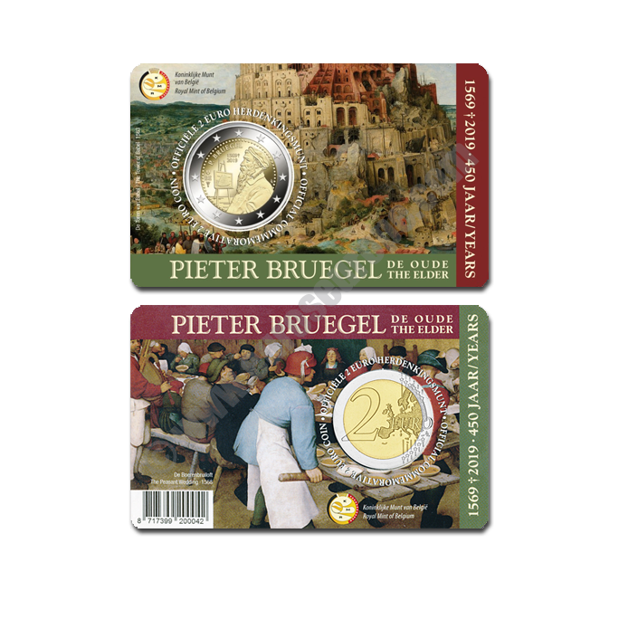 Belgium 2019 Coin card The 450th anniversary of the death of Pieter Bruegel the Elder