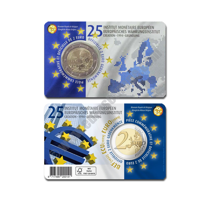 Belgium 2019 Coin card 25th anniversary of the European Monetary Institute (EMI)