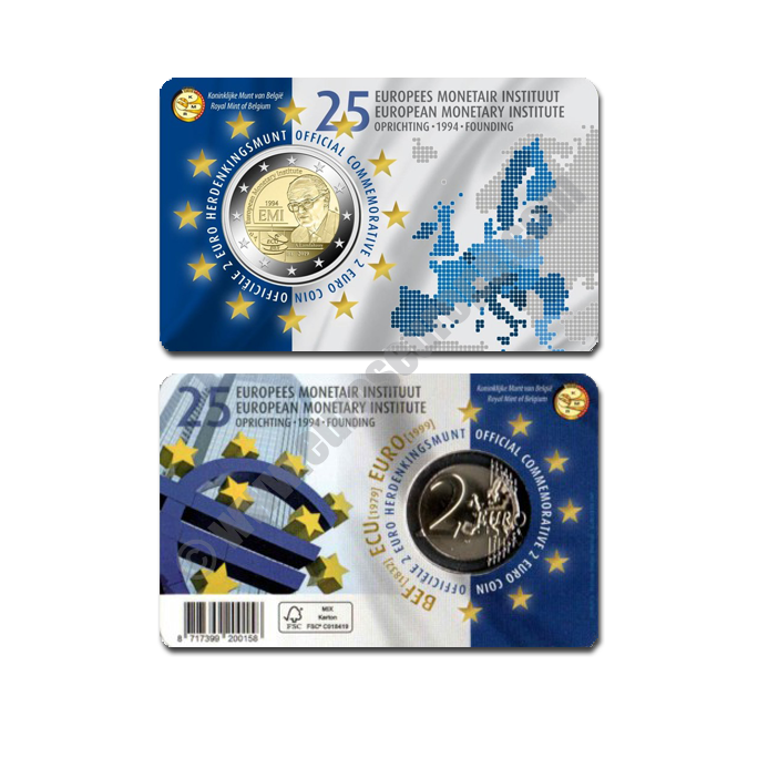 Belgium 2019 Coin card 25th anniversary of the European Monetary Institute (EMI)
