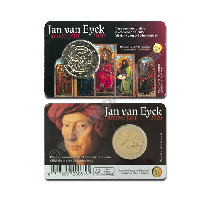 Belgium 2020 Coin card Jan van Eyck