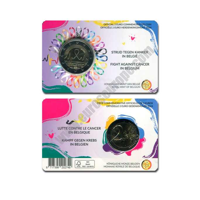 Belgium 2024 Coin card Fight against cancer in Belgium