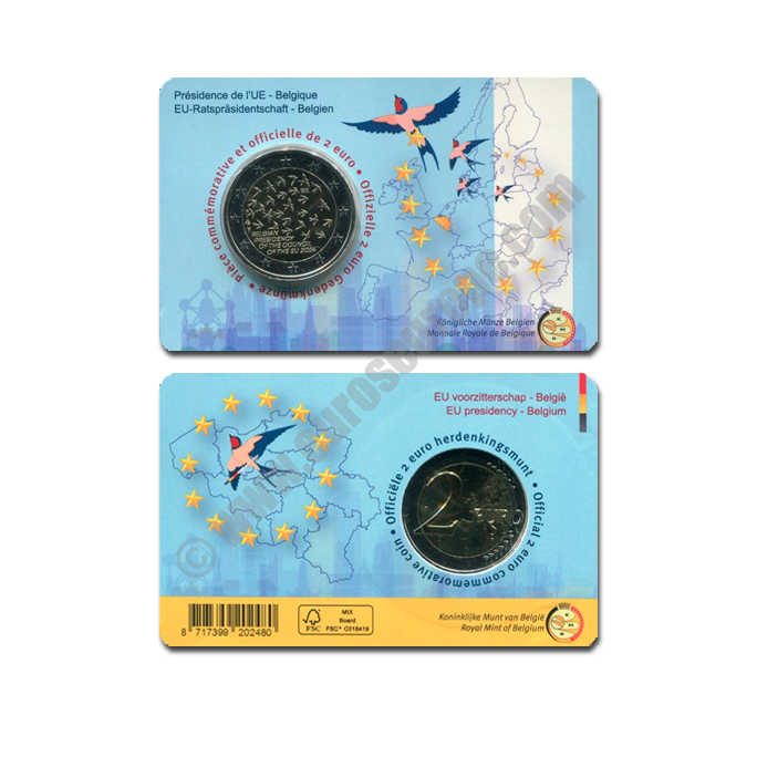 Belgium 2024 Coin card The Belgian presidency of the Council of the EU