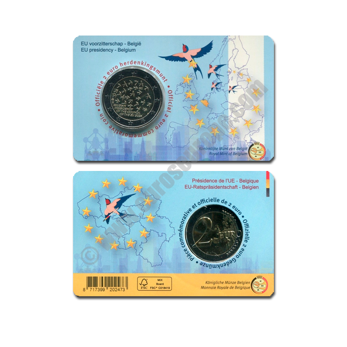 Belgium 2024 Coin card The Belgian presidency of the Council of the EU