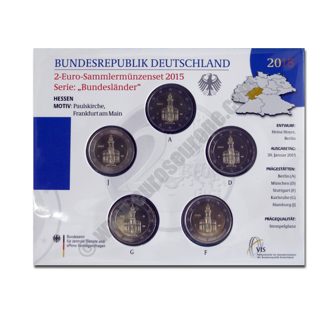 Germany 2015 2 euros Hessen