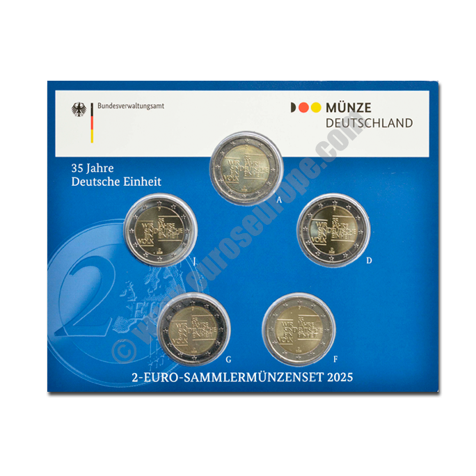 Germany 2025 2 euros 35 years of German unity
