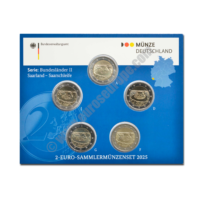 Germany 2025 2 euros Federal state (Land) of Saarland