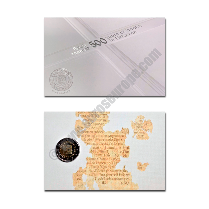 Estonia 2025 Coin card 500 years of Estonian written language