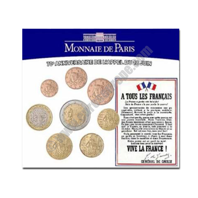 France 2010 Commemorative 70th anniversary of the appeal. Manifest of Londra