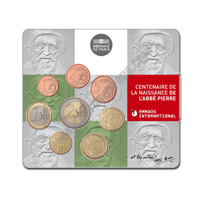 France 2012 Commemorative 100th anniversary of the birth of l'Abbé Pierre