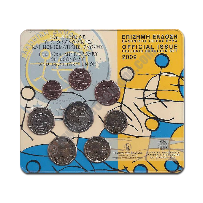 Greece 2009 Commemorative Ten years of economic and monetary union (EMU) and the birth of the euro