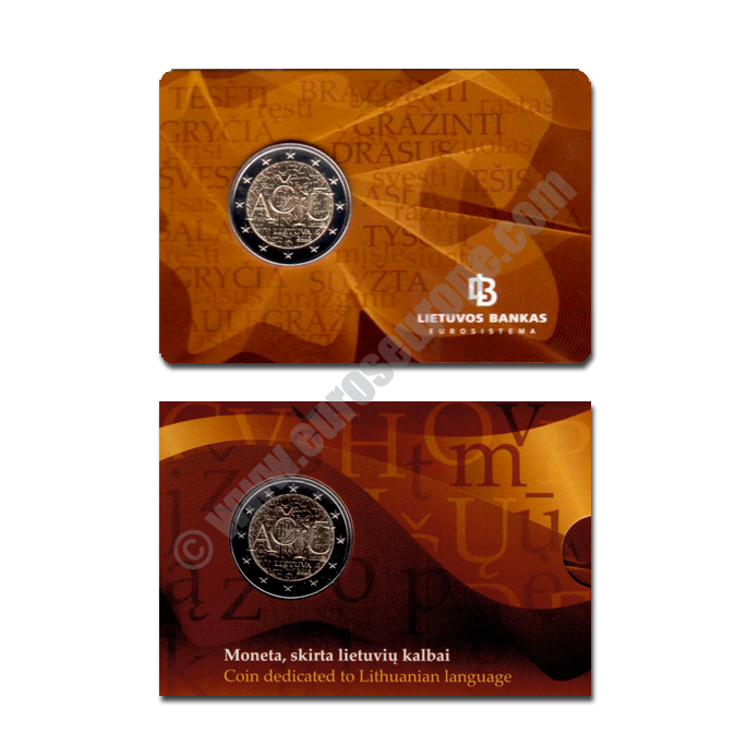 Lithuania 2015 Coin card Lithuanian Language