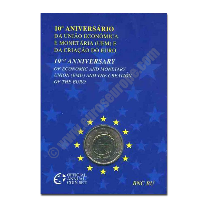 Portugal 2009 2 euros Ten years of economic and monetary union (EMU) and the birth of the euro