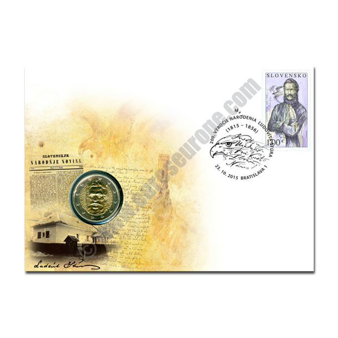 Slovakia 2015 Envelope 200th anniversary of the birth of Ľudovít Štúr