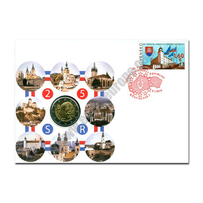 Slovakia 2018 Envelope 25th anniversary of the establishment of the Slovak Republic