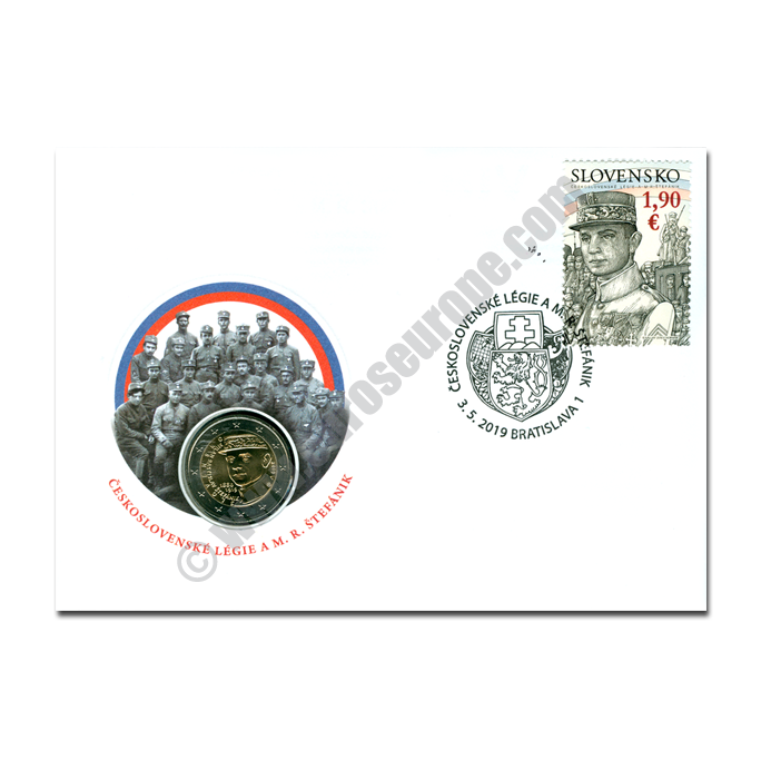 Slovakia 2019 Envelope The 100th anniversary of the death of Milan Rastislav Štefánik