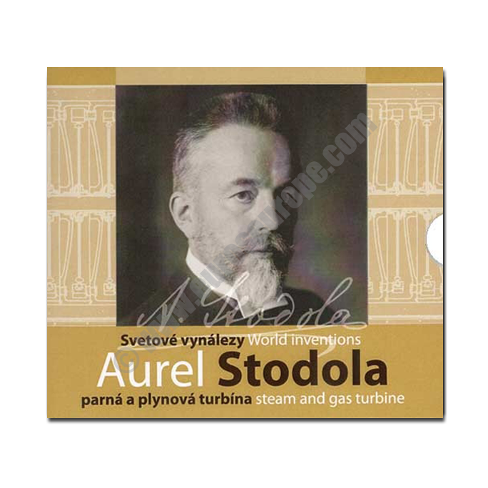 Slovakia 2019 Commemorative World inventions. Steam and gas turbine by Aurel Stodola