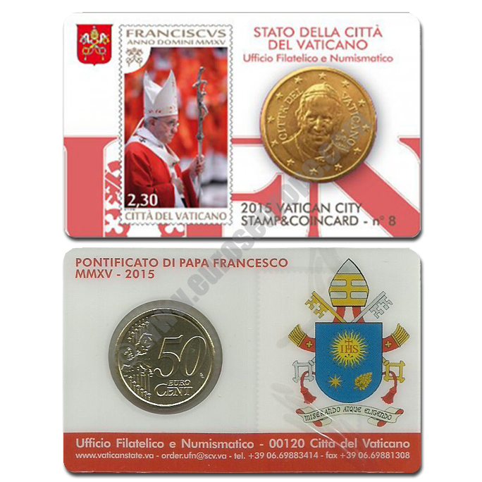 Vatican 2015 Coin and stamp N. 8