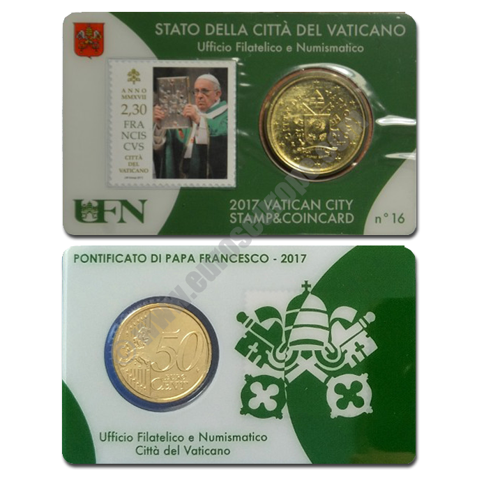 Vatican 2017 Coin and stamp N. 16