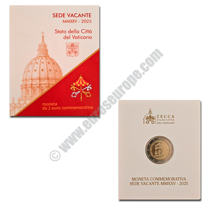 Vatican 2025 2 euros Sede vacante 2025