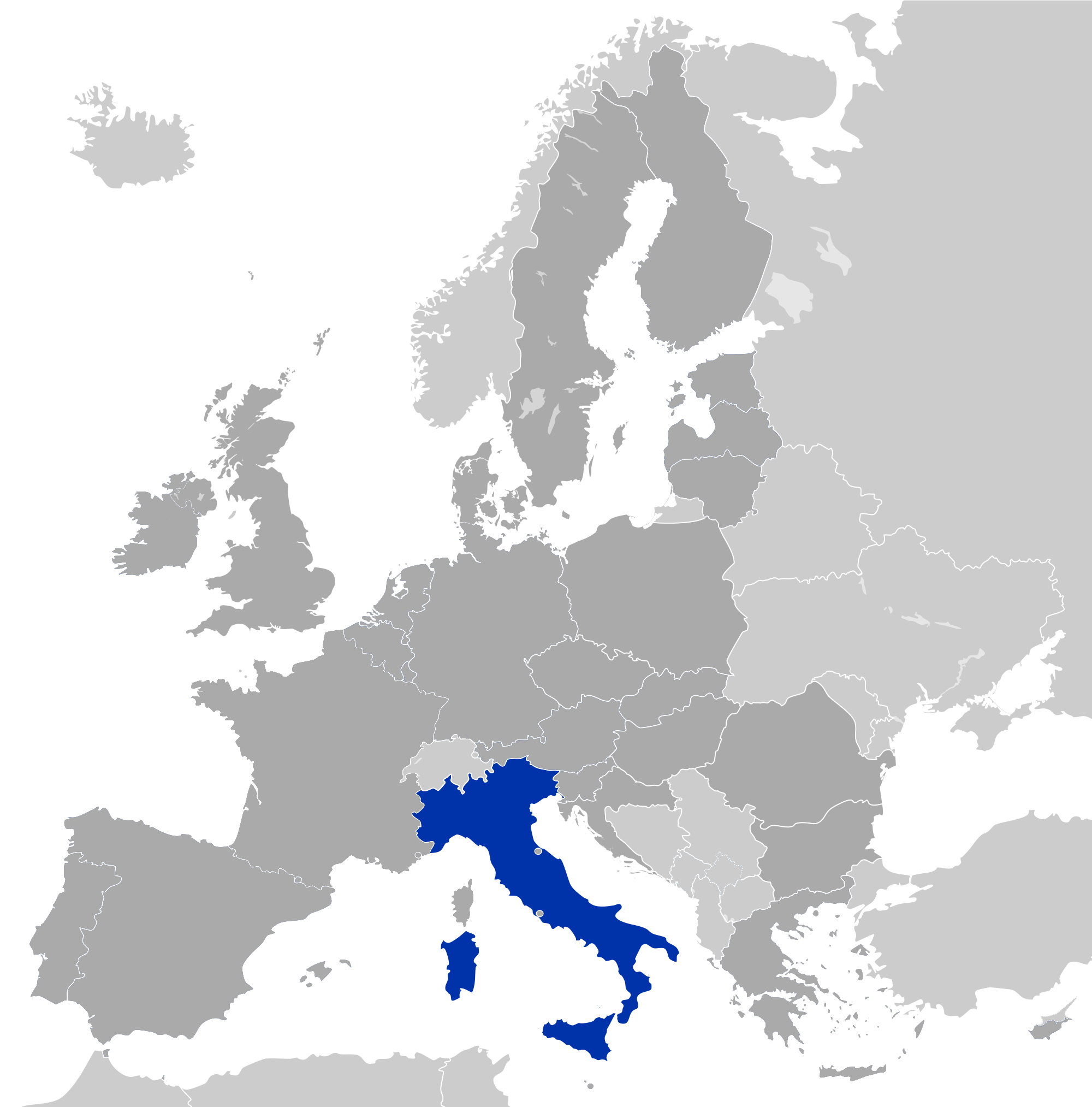Italy in the eurozone