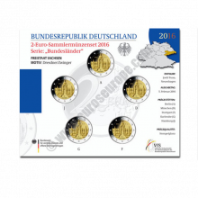 Germany 2016 2 euros Saxony