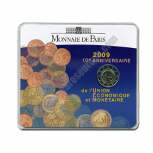 France 2009 2 euros Ten years of economic and monetary union (EMU) and the birth of the euro