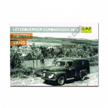 Luxembourg 2013 Coin and stamp Postal vans