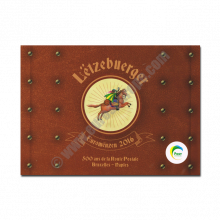 Luxembourg 2016 Coin and stamp 500 years of the Brussels - Naples Postal Route