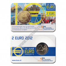 Netherlands 2012 Coin card 10 years of the Euro