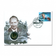 Slovakia 2021 Envelope The 100th anniversary of the birth of Alexander Dubček