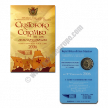 San Marino 2006 2 euros 5th centenary of Christopher Columbusâ€™s death