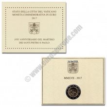 Vatican 2017 2 euros 1950th anniversary of the martyrdom of Saint Peter and Saint Paul