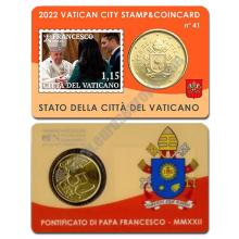 Vatican 2022 Coin and stamp Number 41 - Pope Francis